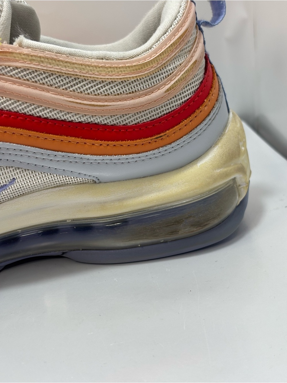 Nike Air Max 97 Women’s Size 8 Grey Light Thistle Running Athletic Shoes CW5588 - Picture 11 of 16